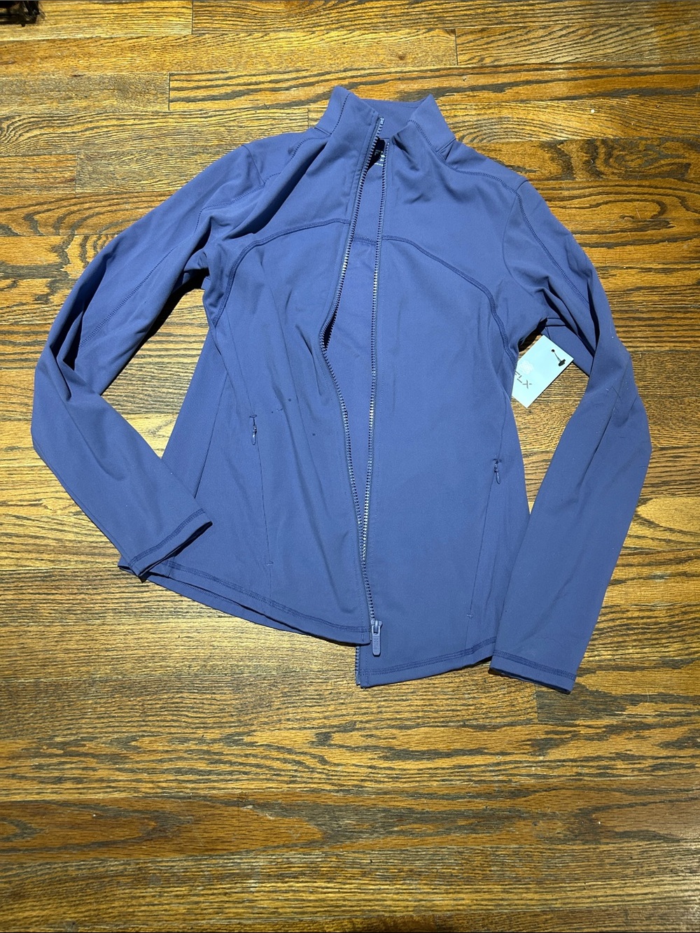FLX Women's Zip-Front Utility Jacket - Dusty Lavender Blue